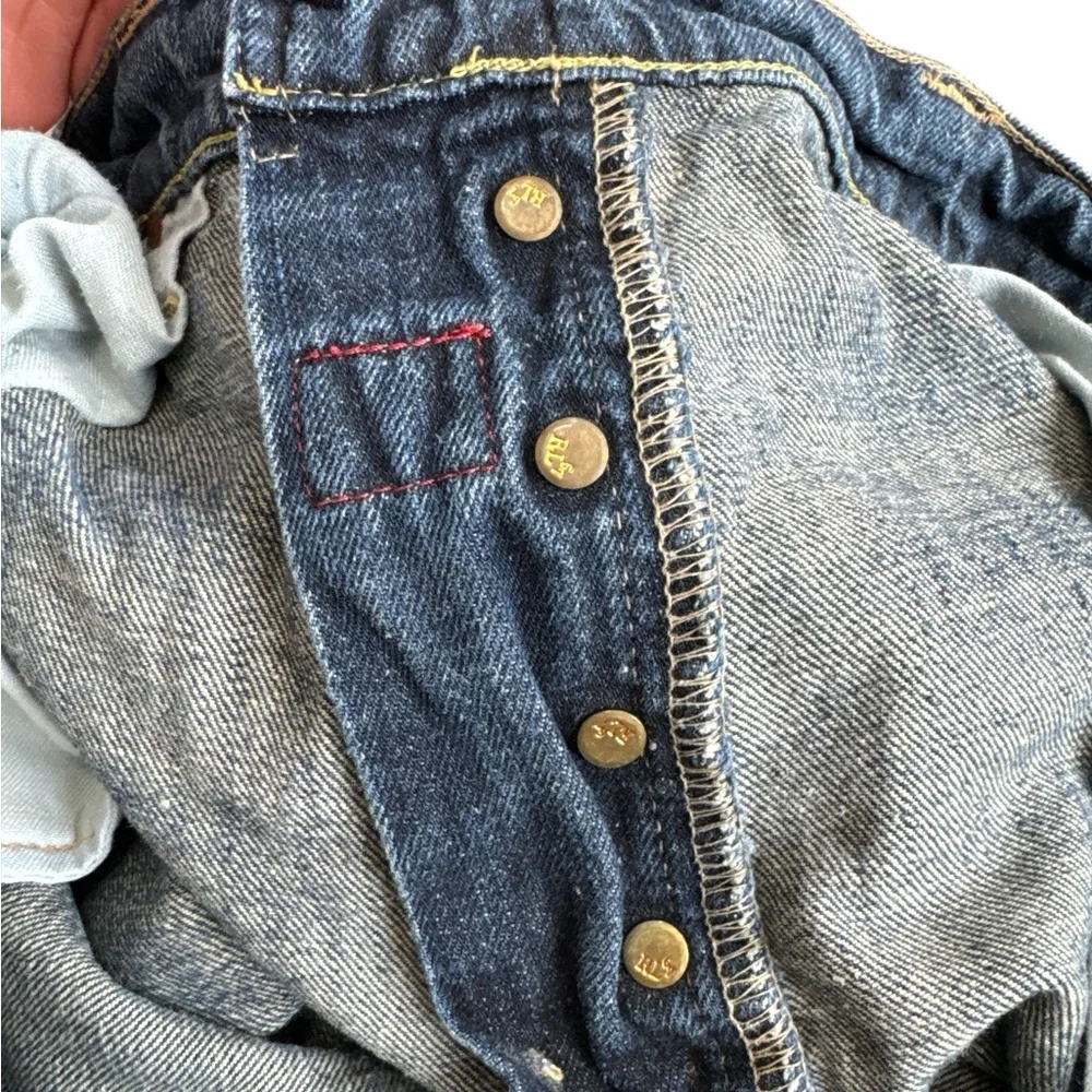 Polo‎ Ralph Lauren Jeans Dark Denim Men’s Logo Distressed * See Description*